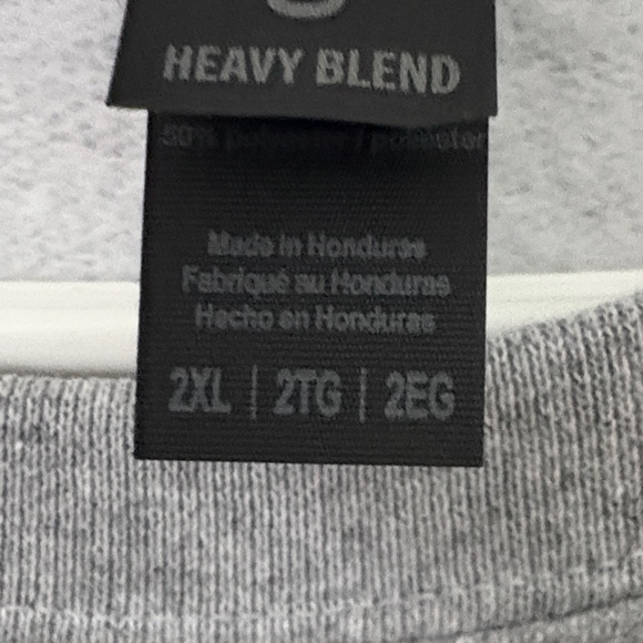 Gray Sweatshirt with Black Human Rights Graphic - Picture 3 of 5